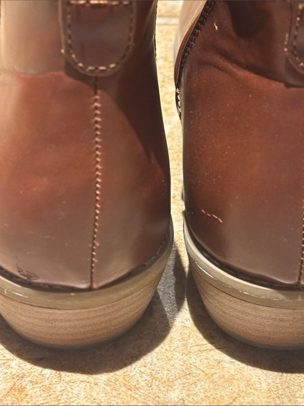 Universal thread Women’s Brown Slip-On Leather Shoes